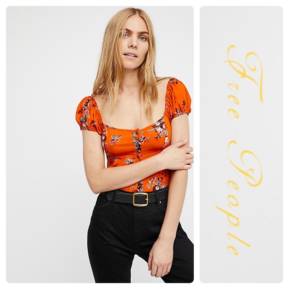 Free People Close To You Floral Blouse